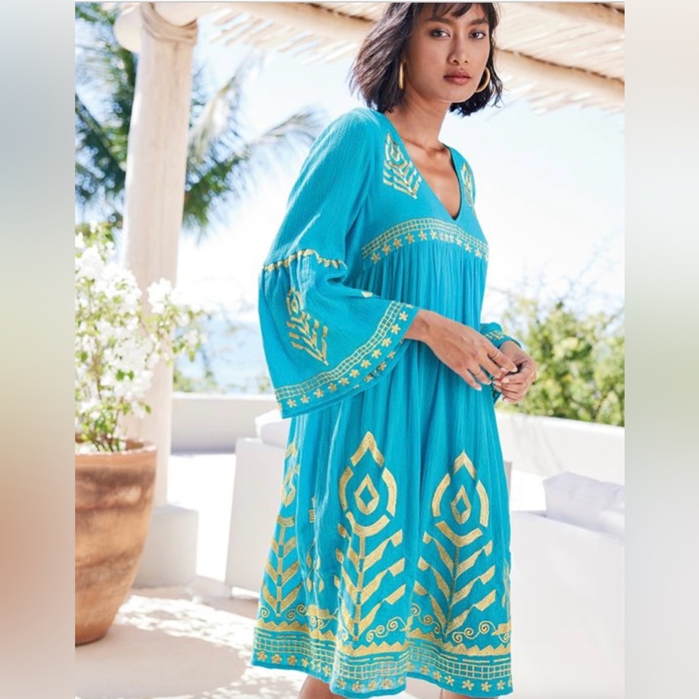 Soft Surroundings Vibrant Blue Top - Picture 2 of 14
